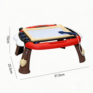 Pizarra Magnética con Forma de Mariquita, Juguete Educativo con Bolígrafo y Sellos para Niños, Borrable, para Dibujar y Practicar Arte - Product Image 5