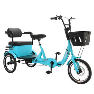 Bicitaxi Tándem <span class=keywords><strong>de</strong></span> Carga Barato <span class=keywords><strong>de</strong></span> 16 Pulgadas con 3 Ruedas, <span class=keywords><strong>de</strong></span> Acero al Carbono y una Sola Velocidad, Venta Directa <span class=keywords><strong>de</strong></span> Fábrica - Product Image 2