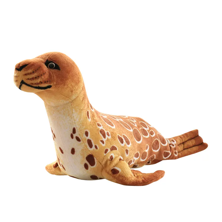 Cheap prices hot sale orange Ocean animal plush simulation seal doll birthday gift sea lion doll plush toy