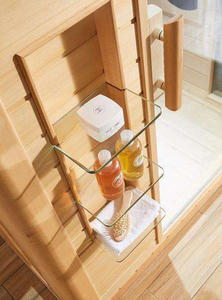 Sauna de Alta Calidad de Madera de Hemlock, Sauna Interior de Vapor Seco para 2 Personas en Venta - Product Image 3
