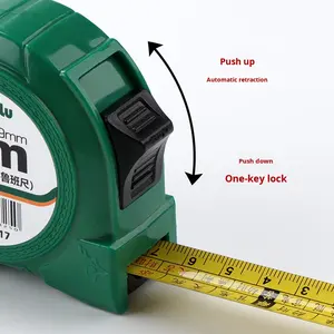 Penggaris Feng Shui kuno definisi tinggi, pita baja presisi tinggi dua sisi metrik 5m dengan dudukan - Product Image 3