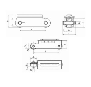 Chaîne à rouleaux à grand pas robuste pour les industries de la métallurgie et de la construction agricole en acier - Product Image 1