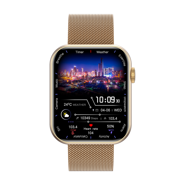 HW92 Smart Watch IP67 Unisex Digital Watches Fitness Outdoor Call Blood Oxygen Fashion Smartwatch