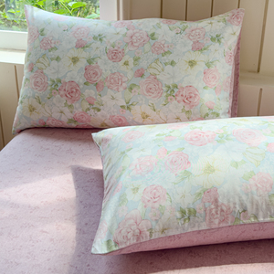 Set di Biancheria da Letto Fantasy Dream Rose 100% Cotone per Ragazze, 4 Pezzi, <span class=keywords><strong>Copripiumino</strong></span> 200TC King Size, Motivo Vegetale per Hotel - Product Image 5