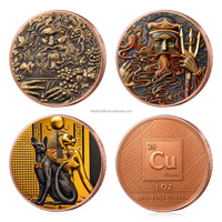 Médaille Souvenir 3D en Relief, 1 oz .999 Cuivre Fin, Mythologie Grecque et Égyptienne, Monnaie Commémorative