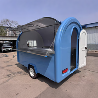 Remorque alimentaire en aluminium sur mesure, chariot mobile pour nachos, camion de restauration pour kebab doner avec éclairage, certifié CE, pour confiseries