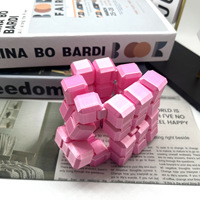 Vashine Cube Infini Imprimé en 3D, Jouet Sensoriel Flexible Anti-Stress et Concentration, PLA Soie Arc-en-ciel, Décoration de Bureau, Cadeau Apaisant