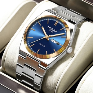 Reloj de Pulsera de Cuarzo de Lujo NIBOSI para Hombre, Relojes Deportivos para Hombre, Resistentes al Agua, Luminosos, con Fecha, Semana, Reloj de Acero Inoxidable para Hombre, Relogio Masculino - Product Image 1