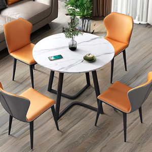 Ánh sáng sang trọng đàm phán kinh doanh giải trí bàn tròn nhỏ bảng đá đàm phán văn phòng bàn tiếp tân đơn giản - Product Image 5