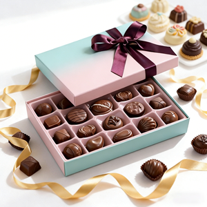 Boîtes Cadeaux en Papier de Luxe Personnalisées pour <span class=keywords><strong>Dragées</strong></span> et Bonbons, Emballage de Faveurs Sucrées pour Invitations - Product Image 5