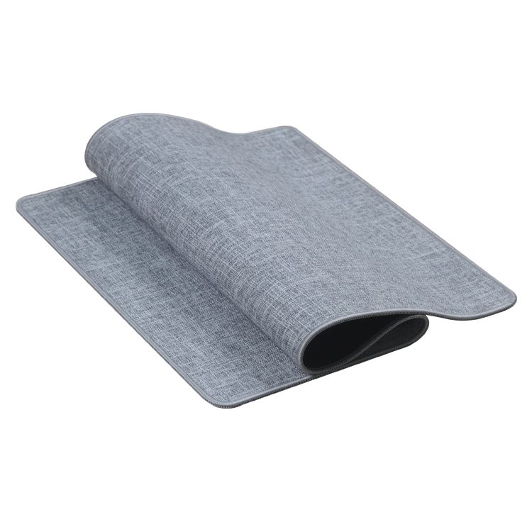 Противоскользящий настраиваемый комнатный коврик из микрофибры, оптовая продажа, современный льняной Поролоновый коврик, домашний дверной коврик