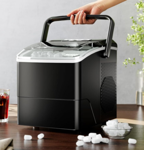 Máquina de cubitos de hielo comercial portátil de 15kg, máquinas de hielo de bala pequeñas eléctricas con carcasa de plástico cuadrada para tienda de té en casa KTV - Product Image 2
