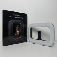 YM200 Smartphone Selfie Photographie LED Anneau Lumière Kit Température De Couleur Réglable CRI 96 + Batterie De Stockage pour Maquillage Vidéo