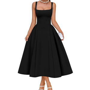 green emerald velvet dress Frills Flared Dress main image 0