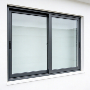 Fenêtre <span class=keywords><strong>coulissante</strong></span> en aluminium et verre à rupture de pont thermique, isolée, étanche, anti-humidité et anti-rouille pour cuisine - Offre Spéciale - Product Image 5