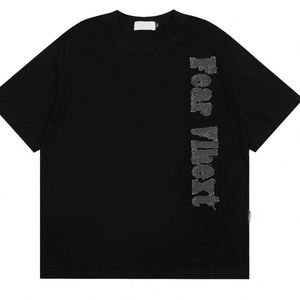 Camiseta bordada personalizada Camiseta personalizada con logotipo Camisetas de manga corta para hombres y mujeres - Product Image 2
