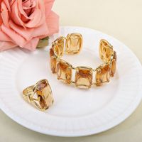 Bracelet, collier et bague extensibles punk style hip-hop exagéré en cristal TIANSHE pour femme