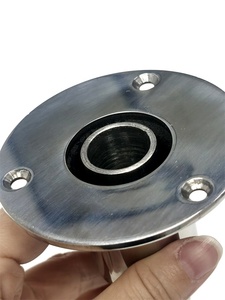 Nouveau tuyau d'échappement droit en acier inoxydable argenté durable pour bateau marin avec joint, accessoires de quincaillerie pour yacht - Product Image 6