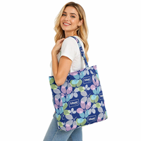 Sac fourre-tout en toile personnalisé en usine, grande capacité, sublimation intégrale, écologique, réutilisable, pour le shopping en extérieur, promotion de marque