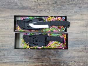 Well <span class=keywords><strong>handiwork</strong></span> CNC proceso 440 D2 acero caza Knife Full Tang hoja fija caza Knife con funda para exteriores - Product Image 5