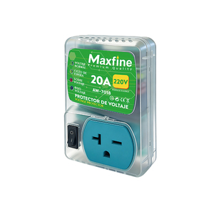 Protector de Voltaje para Enchufe Estadounidense Simple de 220V 20A, Retardo de 3 Minutos, 130J, 170-260V Ajustable, para Refrigerador, <span class=keywords><strong>TV</strong></span>, Aire Acondicionado, Latinoamérica - Product Image 1