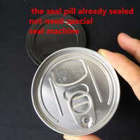 60ml para latas de 73mm*23mm Cali Pressitins Tuna Tin Candry HerbTin Tapa de fácil apertura Cubierta plateada A prueba de olores Grado alimenticio Personalizado