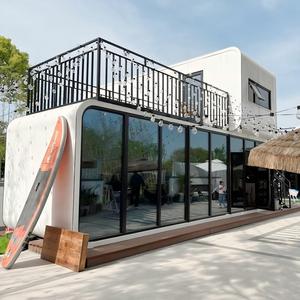บ้านสำเร็จรูปสองชั้นแบบกำหนดเอง ขนาด 20 ฟุต 40 ฟุต ห้องพัก ร้านค้า โรงแรม ประกอบรวดเร็ว บ้านเคลื่อนที่แบบโมดูลาร์ - Product Image 2