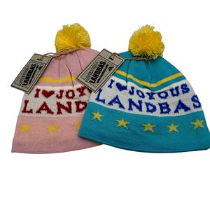 LANDBAS Reliable Taiwan Brand Unisex <b>Kids</b> Beanie 88% Acrylic 12% Nylon Jacquard Knit <b>Winter</b> Skiing <b>Hat</b> 50-52CM for Children - Product Image 1