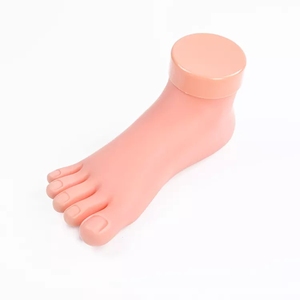 Práctica de uñas izquierda derecha modelo de pie falso Pantalla de entrenamiento suave Pie de práctica de uñas - Product Image 6
