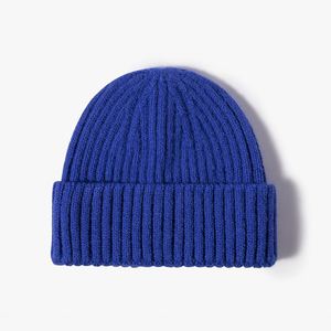 Custom Knit Cuffed Acrylic <b>Slouchy</b> <b>Beanie</b> Fisherman Skull Winter Hat for Adults Unisex - Product Image 2