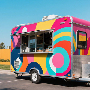 2025 Modern Cocktail Bar With Beer Table Stainless Steel <b>Mobile</b> <b>Kitchen</b> Trailer Ice Cream Coffee Food Truck - Product Image 1