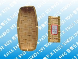 Moderne Bambus platte Porzellan geflochtene Hot <span class=keywords><strong>Pot</strong></span> Geschirr Kreative Dim Sum Platte mit Pflanzen muster Serviert abletts - Product Image 4