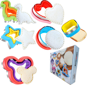 Pack Of 5 Mouse Cookie Cutters - Stainless Steel Animal Shaped Cutters For Baking & Crafts