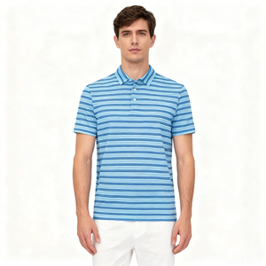 Camiseta de Tenis Personalizada con Logotipo Bordado para Hombre, Manga Corta, 100% Algodón, Secado Rápido, Color Sólido, Ropa Casual y Elegante, Polo - Product Image 1