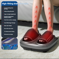 Appareil de massage électrique chauffant Zhipin à trois niveaux pour pieds et jambes avec airbag de compression pour le dos du pied, télécommande et contrôle de la vitesse