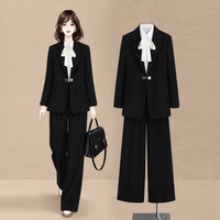 Ensemble de vêtements de travail pour femmes, veste à manches longues, pantalon de costume professionnel, ensemble de costume de bureau pour femmes, vente en gros