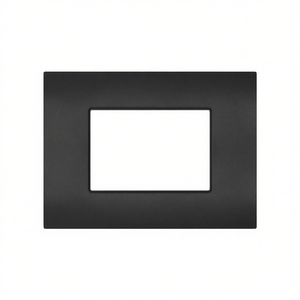 Placa Negra de 3 Vías Compatible con Vimar Arke - Product Image 2