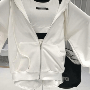 <span class=keywords><strong>Traje</strong></span> Deportivo Moderno para Mujer <span class=keywords><strong>con</strong></span> Mangas Largas y Pantalones Cortos hasta el Tobillo - Product Image 4