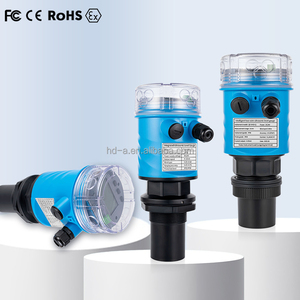 IP65 tuya không liên hệ với siêu âm mực nước cảm biến 24VDC RS485 chất lỏng rắn mức siêu âm Transmitter với LCD LED hiển thị - Product Image 1