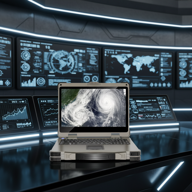 New 15.6 Inch Dual Screen CNC Aluminum Fully Rugged Professional Laptop with 16GB RAM 1TB SSD Win Linux System Rugged Computer