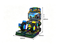 Simulateur de course moto à mouvement complet de luxe de haute qualité, console de jeu d'intérieur à monnayeur, simulateur de conduite divertissant pour centre commercial