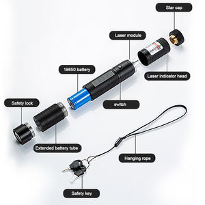 High Power Green/Purple/<strong>Red</strong> <strong>Laser</strong> <strong>Pointer</strong> <strong>Light</strong> with 18650 Battery 1000m Range for Meetings &amp; Camping - Product Image 6
