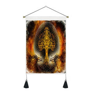 35*50cm Nordeuropa Ngau Tau Kok Hänge tuch Abstraktes Schlafzimmer Büro Wand phase Makramee Quaste Tapisserie Dekor - Product Image 5