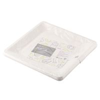 Assiettes carrées en bagasse de canne à sucre pour mini-gâteaux, contenants décoratifs pour aliments, vaisselle jetable et biodégradable pour amuse-gueules