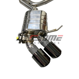 Hochwertige Edelstahl 304 1,5mm Dicke Polierte Auspuffklappen Porsche Macan 95B 2.0T Steuerbare Schalldämpfer Sport Catback Auspuffanlage - Product Image 3