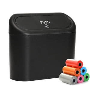<span class=keywords><strong>Cestino</strong></span> Portatile Pieghevole per Auto, <span class=keywords><strong>Mini</strong></span> Bidone della <span class=keywords><strong>Spazzatura</strong></span> in Plastica Impermeabile con Coperchio per Auto - Product Image 2