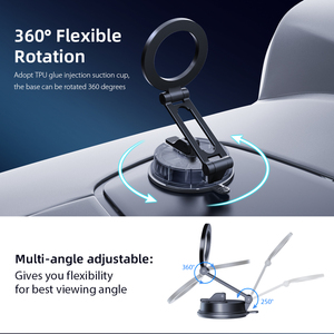 Giá đỡ điện thoại từ tính đa năng, xoay 360 độ, gắn trên taplo & kính chắn gió ô tô, xu hướng năm 2025 - Product Image 4