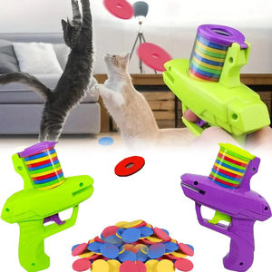 Mini juguete lanzador de disco volador de zanahoria, duradero a prueba de masticación, estimulación de campana de hierba gatera, juego de búsqueda interactivo para perros y gatos al aire libre - Product Image 3