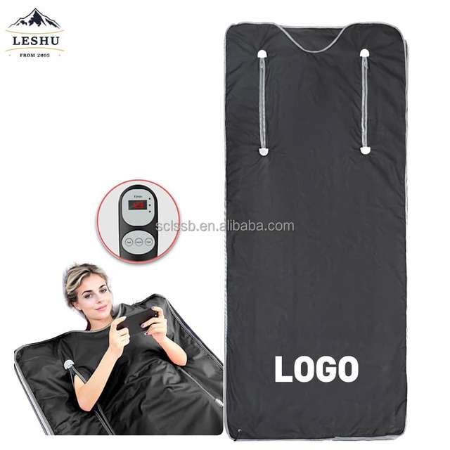Hot Selling Black Acid and Moisture Removal Sweat Steaming Blanket Infrared Sauna Blanketa