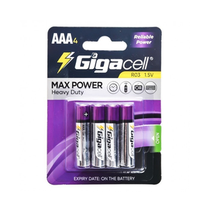 ราคาโรงงานโดยตรง ถ่านคาร์บอนซิงค์ 1.5v UM4 R03 ขนาด AAA ไมโคร แม็กซ์ พาวเวอร์ สำหรับงานหนัก ใช้กับของเล่น/นาฬิกา/รีโมทคอนโทรล - Product Image 1